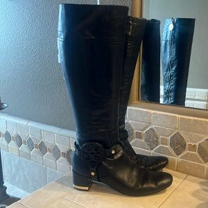 Tory Burch black leather boots